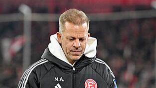 Trauert um seinen Freund Georg Koch: D&uuml;sseldorfs Trainer Markus Anfang (Archivbild).