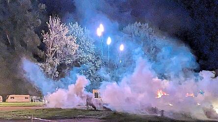 Eine Gasexplosion breitete sich aus.