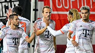 Kann die Bayern-Offensive um Harry Kane (Mitte) gegen den HSV mal wieder jubeln?