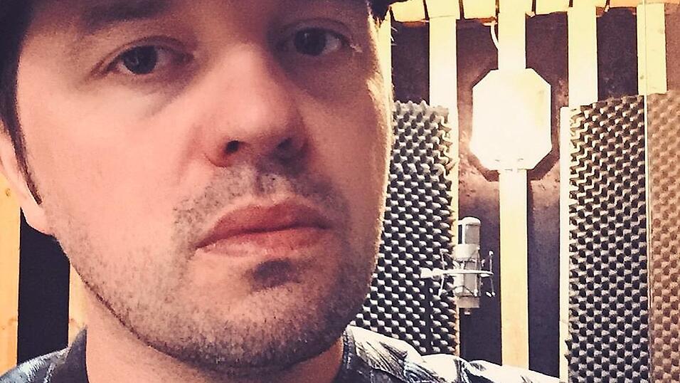 Thomas Marschel bei den Aufnahmen f&uuml;r die neue Platte.