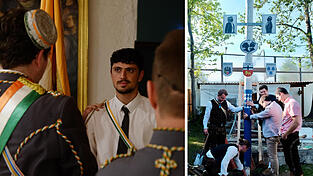 Auch das Maibaumaufstellen gehört zu den Aktivitäten der Studentenvereinigung.