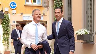 Ralf Schumacher und &Eacute;tienne Bousquet-Cassagne haben in Saint-Tropez geheiratet.