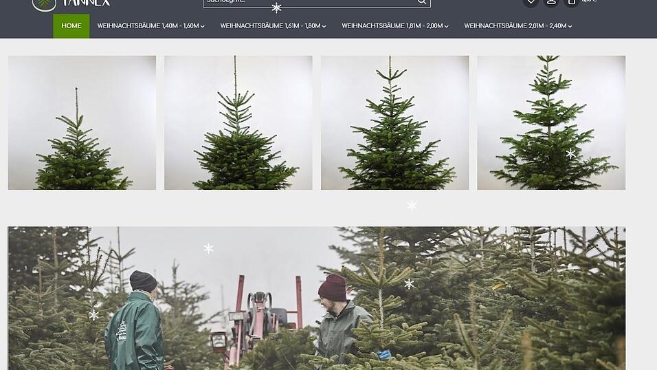 Man kann vieles online bestellen - sogar Christbäume. Pirmin und Michael machen's möglich. Man kann vieles online bestellen - sogar Christbäume. Pirmin und Michael machen's möglich.