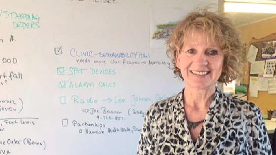 Maria Charlotte Wolf als frischgebackene Schulleiterin an der Southwest Open School.