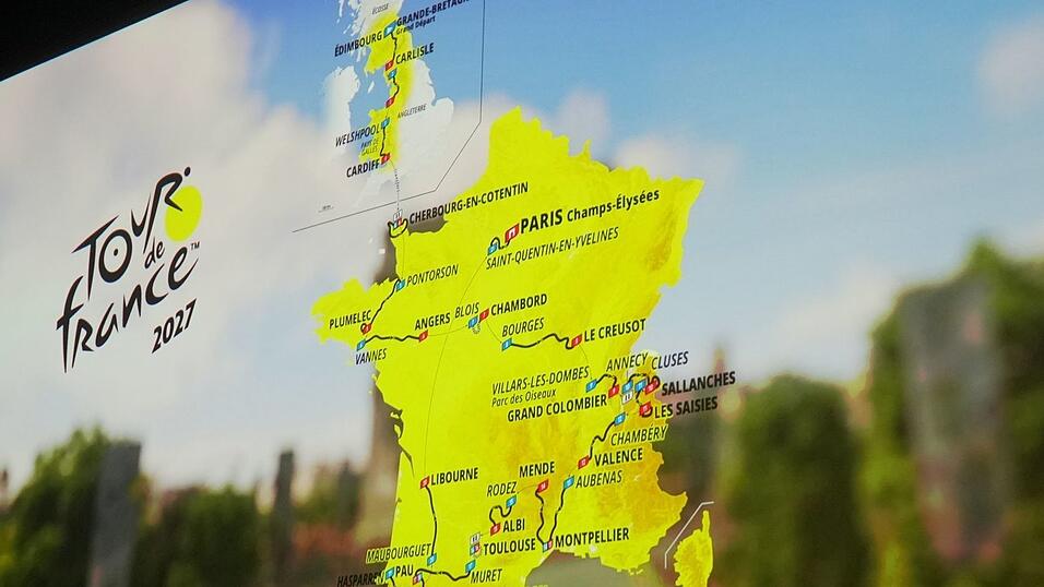 Von Edinburgh nach Paris - das ist die Tour-Strecke 2027 Von Edinburgh nach Paris - das ist die Tour-Strecke 2027