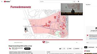 Die Präsentation des Bürgermeisters war gut verständlich - sowohl inhaltlich als auch akustisch. (Screenshot)