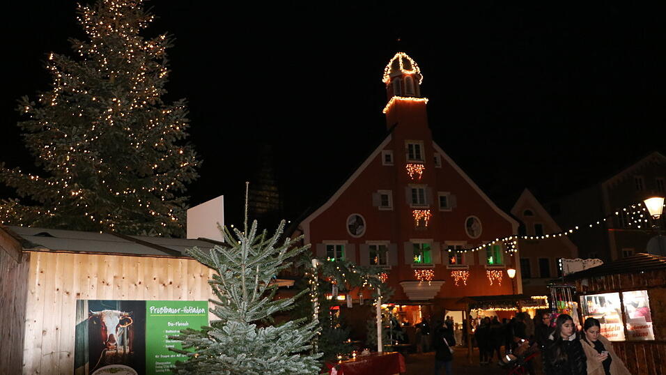 Der Christkindlmarkt im Herzen der Stadt.