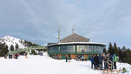 Das Panoramarestaurant auf dem Wallberg. Hier soll im Winter das Snow-Peak-Festival stattfinden.