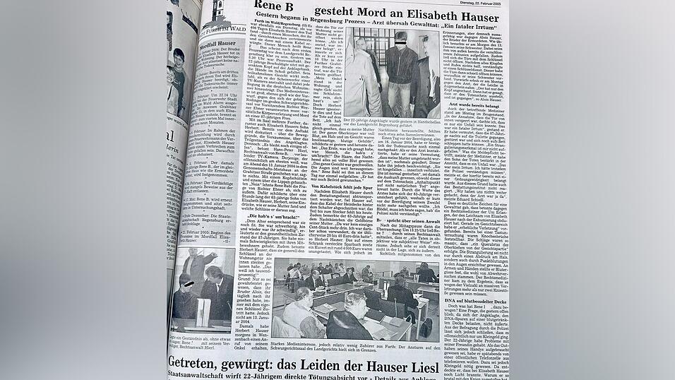 Ein Fall, der vor 21&nbsp; Jahren ganz Furth bewegte. So berichtete im Februar 2005 die Chamer Zeitung &uuml;ber den Prozessauftakt am Landgericht Regensburg.