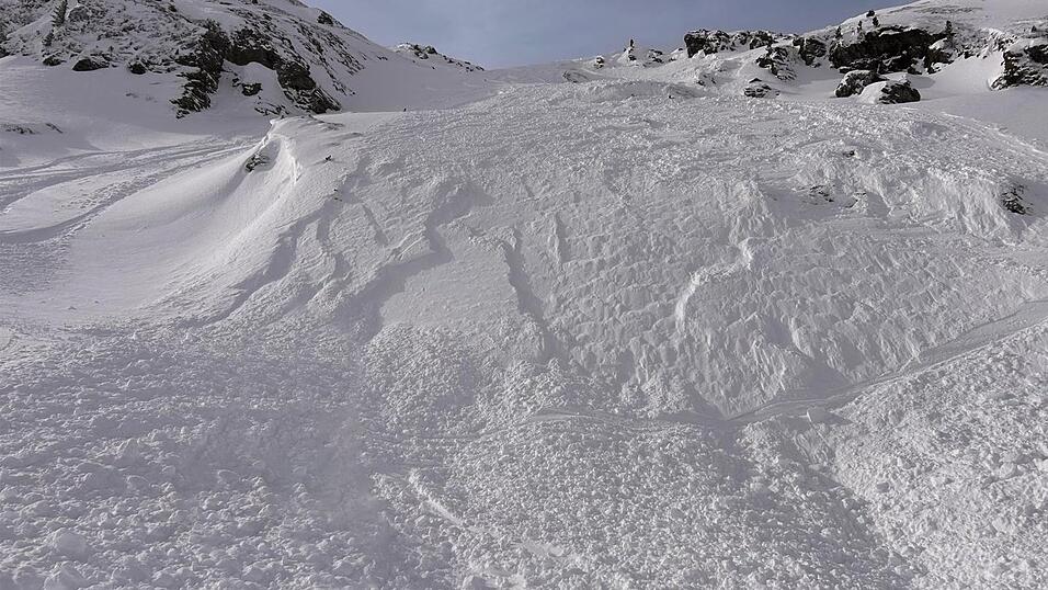 Diese Lawine tötete einen 71-jährigen Urlauber. Diese Lawine tötete einen 71-jährigen Urlauber.
