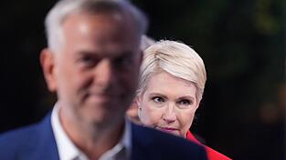 Die AfD mit Leif-Erik holm landete bei der Landtagswahl vor der SPD von Ministerpr&auml;sidentin Manuela Schwesig.