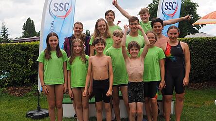 Die Schwimmer der Landauer Wettkampfmannschaft.