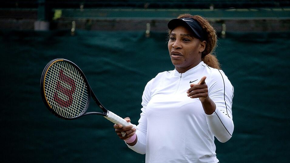 Vorbereitungen fürs Comeback: Serena Williams will in Wimbledon antreten. Vorbereitungen fürs Comeback: Serena Williams will in Wimbledon antreten.