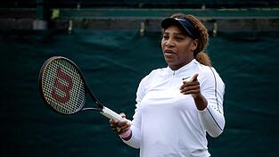 Vorbereitungen fürs Comeback: Serena Williams will in Wimbledon antreten. Vorbereitungen fürs Comeback: Serena Williams will in Wimbledon antreten.