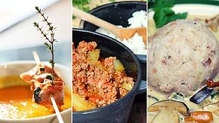 Kürbissuppe, Schmortopf mit Salatgurken, Rahmschwammerl mit Semmelknödel und mehr finden Sie in unserer Rezepte-Sammlung für den Herbst. Viel Freude beim Durchklicken und Nachmachen!