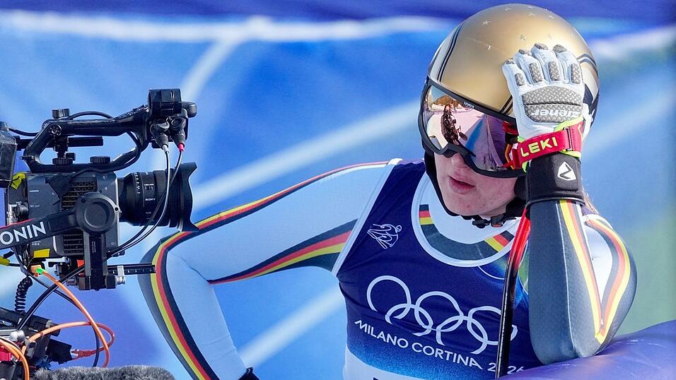 Emma Aicher fuhr knapp an der Bestzeit vorbei und musste dann den Crash von Lindsey Vonn mit ansehen.