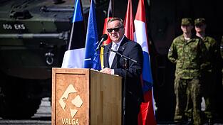Verteidigungsminister Boris Pistorius in Valga.