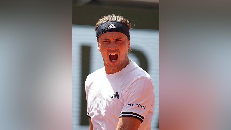 Die Emotionen m&uuml;ssen raus bei Alexander Zverev.