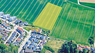 Etwa dort, wo sich die markierte Fläche beim Kindergarten Achldorf befindet, könnte eines Tages ein „Bikepark“ entstehen. Etwa dort, wo sich die markierte Fläche beim Kindergarten Achldorf befindet, könnte eines Tages ein „Bikepark“ entstehen.