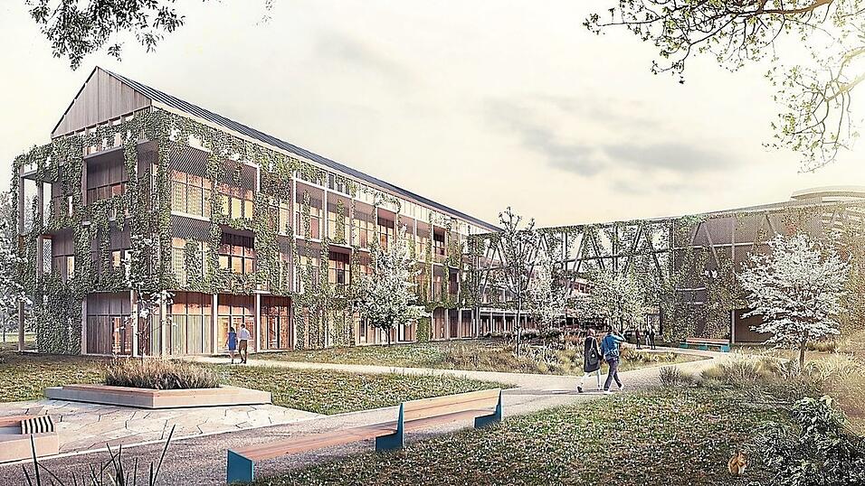 So stellt sich der Architekt den fertigen Neubau vor. Ende des Jahres soll er bereits stehen.