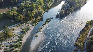 Die Isar ist ein weitgehend gebändigter Wildfluss.