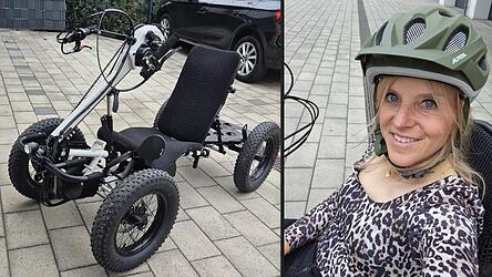 Spendenaktion erfolgreich: Lisa Vieler aus Straubing hat schon die ersten Kilometer in dem Offroad Handbike zur&uuml;ckgelegt.