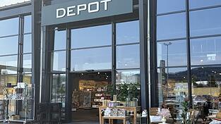 Der Depot-Shop im Fachmarktzentrum in Deggendorf.