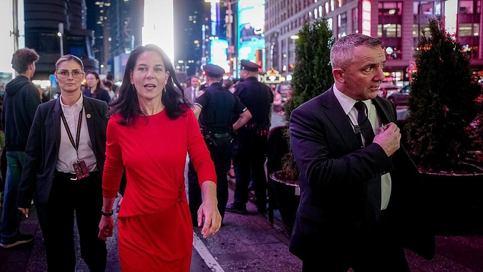 Annalena Baerbock, Pr&auml;sidentin der Generalversammlung der Vereinten Nationen, am Times Square in New York (Archivbild).