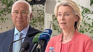 António Costa und Ursula von der Leyen am Montag