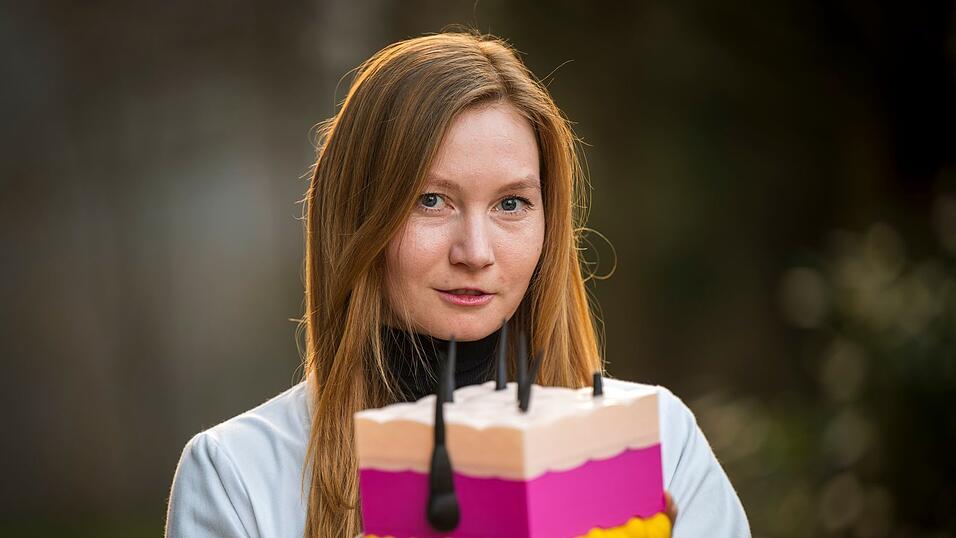 Kandidatin Amelie Reigl ist Biologin und z&uuml;chtet menschliche Haut.