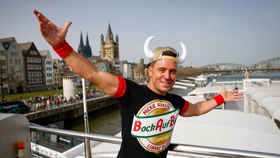 Lorenz B&uuml;ffel feiert Jubil&auml;um auf dem Rhein.