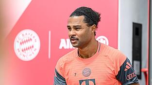 Serge Gnabry trainierte in dieser Woche an der Säbener Straße. (Archivbild) Serge Gnabry trainierte in dieser Woche an der Säbener Straße. (Archivbild)