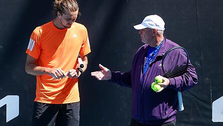 Alexander Zverev scheint der Fu&szlig; vor der Partie gegen Cameron Norrie keine Sorgen zu bereiten.