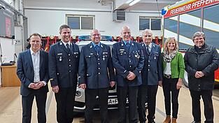 Einige Kameraden, die 30 beziehungsweise 40 Jahre aktiven Dienst aufweisen können, erhielten eine Auszeichnung.