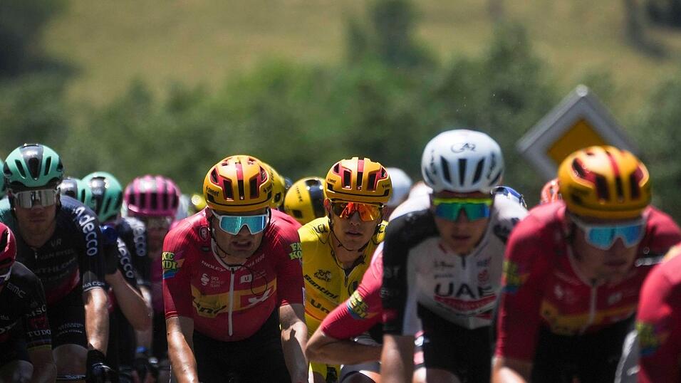 Die Profis bei der Tour de France. Die Profis bei der Tour de France.