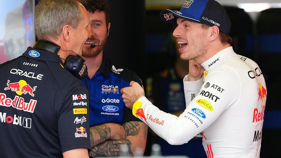 Spa&szlig; im Team: Max Verstappen hat Red Bull viel zu verdanken. (Archivbild)