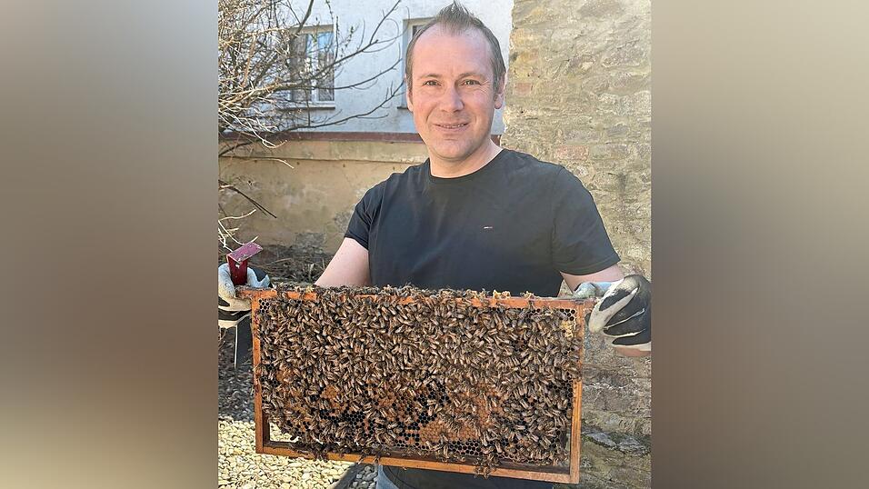 Gregor Raab ist Imker, Bienensachverst&auml;ndiger, leitet eine Bienen-AG und gibt Kurse.