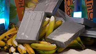 Das Landeskriminalamt hat 200 Kilo Koks in Bananenkisten sichergestellt. (Symbolbild)