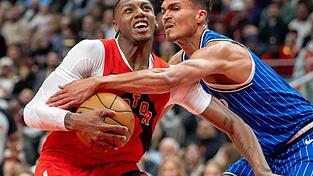 Ging mit den Orlando Magic in Toronto unter: Tristan da Silva (re). Ging mit den Orlando Magic in Toronto unter: Tristan da Silva (re).