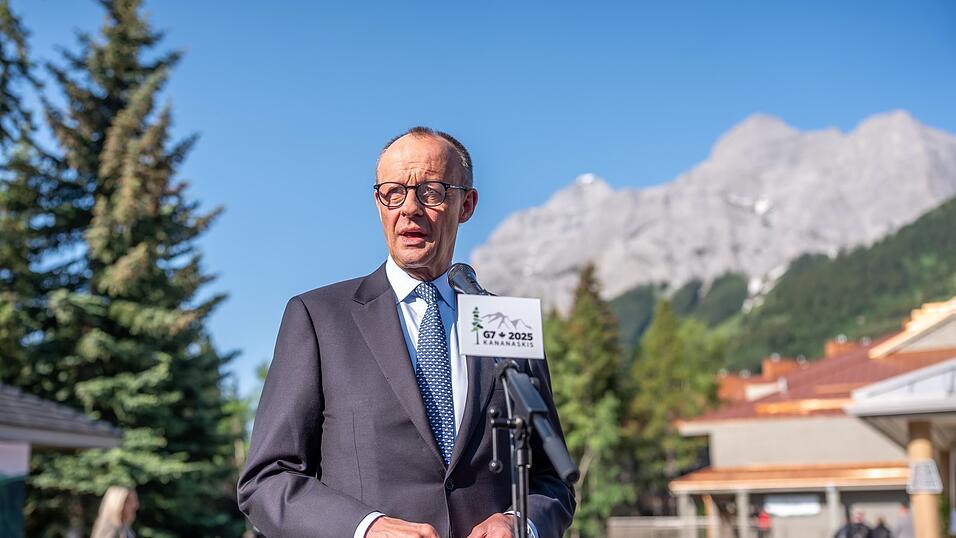 Bundeskanzler Friedrich Merz im Juni beim G7-Gipfel in Kanada. Bundeskanzler Friedrich Merz im Juni beim G7-Gipfel in Kanada.