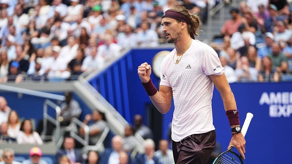 Alexander Zverev bejubelt seinen zweiten Grand-Slam-Titel.