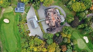 Das Jagdschloss Thiergarten ist nur noch eine Ruine. Wer oder was war für den Großbrand verantwortlich?