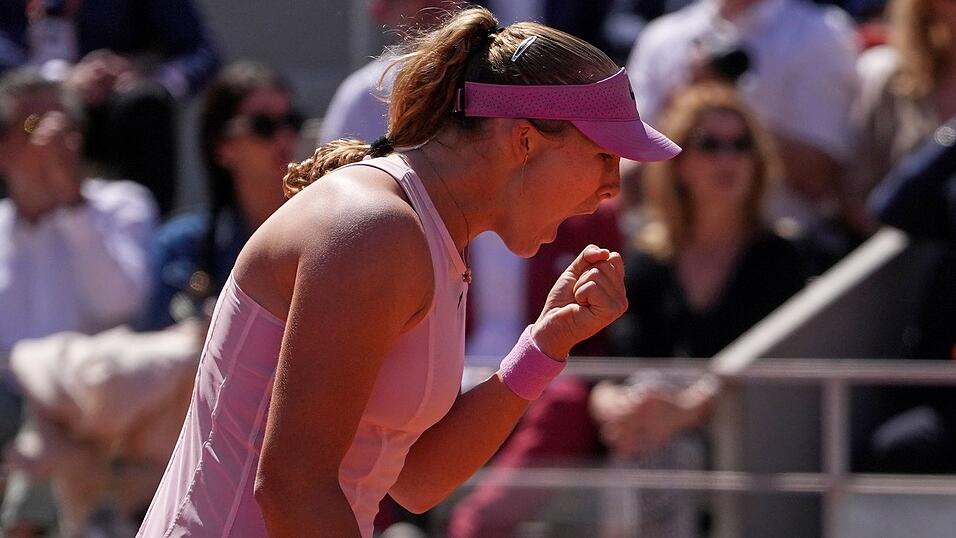 Konnte auch im Finale der French Open jubeln: Mirra Andrejewa. Konnte auch im Finale der French Open jubeln: Mirra Andrejewa.