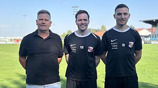 Richard Maierhofer (Sportliche Leitung), Georg Sewald und Cheftrainer Tobias Beck.