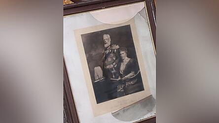 Ein Bild von K&ouml;nig Ludwig III. mit Gemahlin.