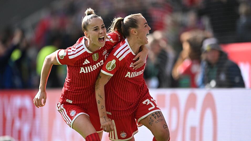 Kapit&auml;nin Giulia Gwinn (l) und Elfer-Torsch&uuml;tzin Georgia Stanway sind nur zwei von etlichen Bayern-Stars.