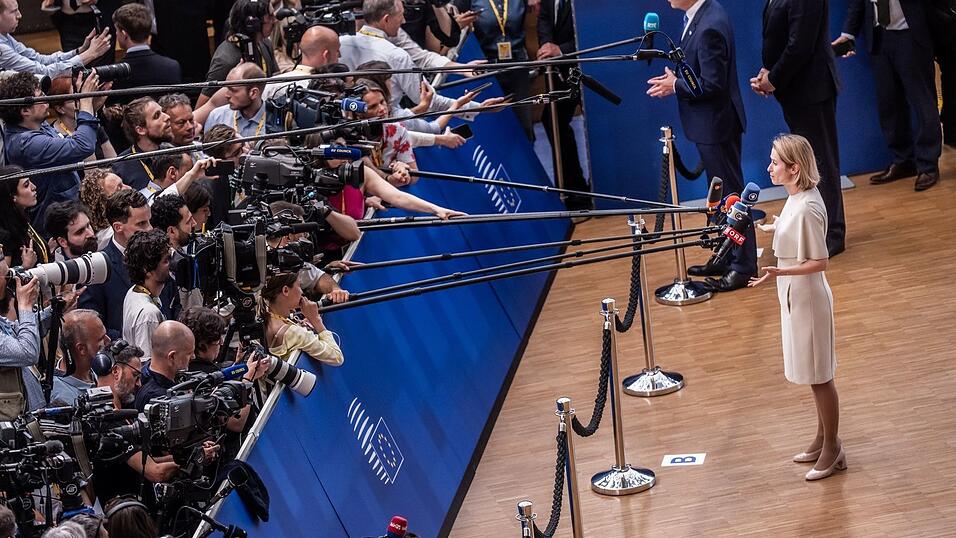 Gibt als EU-Außenbeauftragte oft öffentliche Statements: Kaja Kallas. Gibt als EU-Außenbeauftragte oft öffentliche Statements: Kaja Kallas.