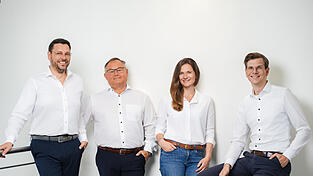 Der neue Vorstand ab 2026: Wolfram Veitl, Thomas Schultze, Katharina Rohrmüller und Kilian Simmet. (v.l.n.r)