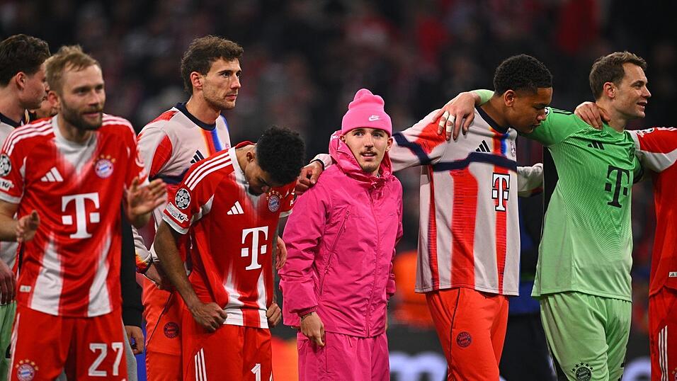 Lennart Karl (M) sorgt f&uuml;r einen pinken Hingucker an einem fantastischen Champions-League-Abend.