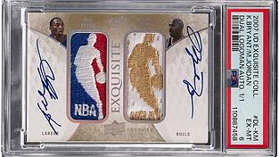 Die Versteigerung der Karte mit den Autogrammen der beiden NBA-Legenden hat fast 13 Millionen Dollar (rund 11 Millionen Euro) erzielt.
